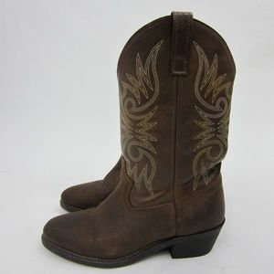 Men's Laredo Western Cowboy Boots Tan Leather *S28